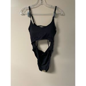 Brand New Meyeeka Women’s Medium Black One Piece Bathing Suit Swimwear Stretch